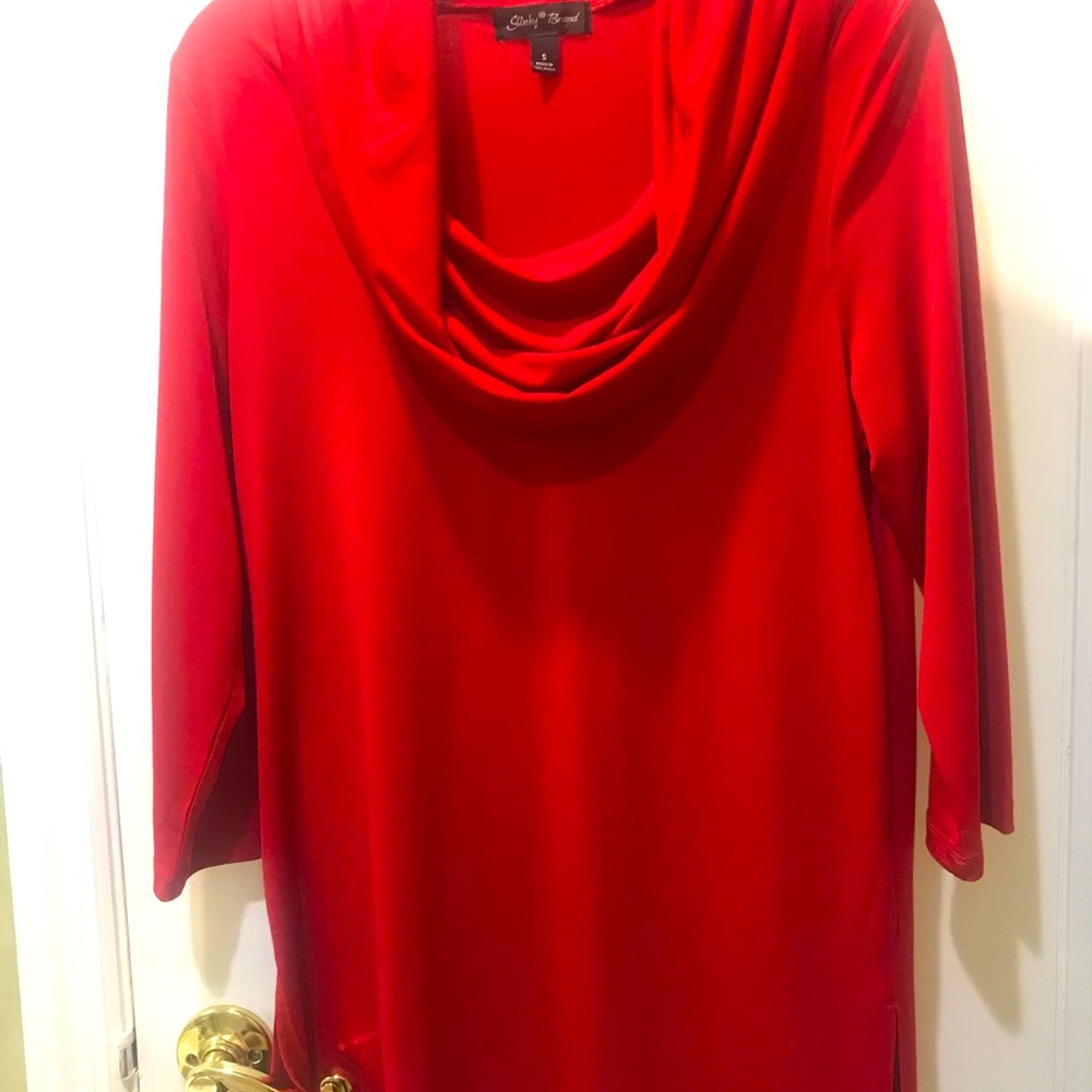 Top with cowel neck